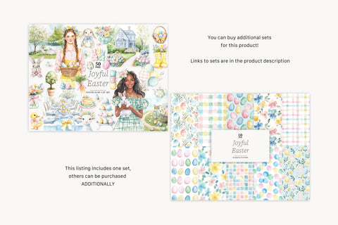 Easter Digital Paper | Pastel Easter Egg Seamless Patterns Digital Pattern GlamArtZhanna 