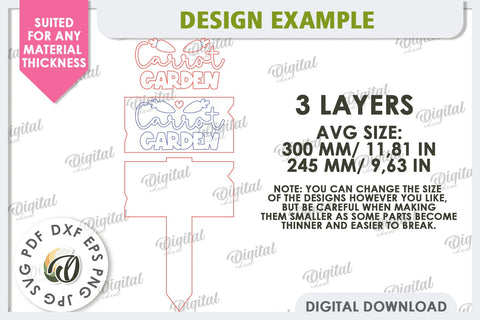 Easter Directional Garden Sign Laser Cut SVG Evgenyia Guschina 