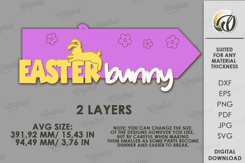 Easter Directional Sign Laser Cut. Easter Decor SVG SVG Evgenyia Guschina 