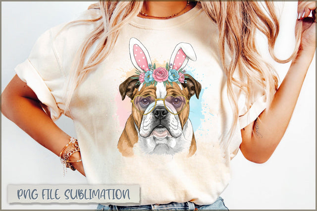Easter Dog Coquette PNG, Watercolor Easter Sublimation Shetara Begum 