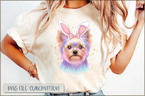 Easter Dog Coquette Watercolor Easter PNG Sublimation Shetara Begum 