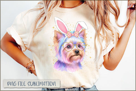 Easter Dog Coquette Watercolor Easter PNG Sublimation Shetara Begum 