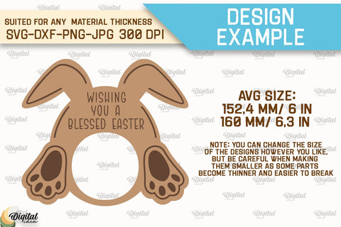 Easter Doh Holder SVG Bundle. Easter Play Doh Holder Laser Cut SVG Evgenyia Guschina 