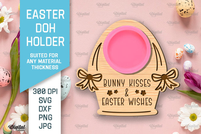 Easter Doh Holder SVG. Easter Play Doh Holder Laser Cut SVG Evgenyia Guschina 