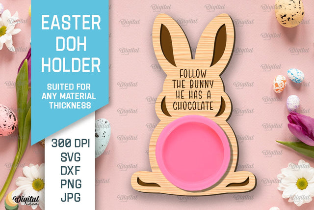 Easter Doh Holder SVG. Easter Play Doh Holder Laser Cut SVG Evgenyia Guschina 