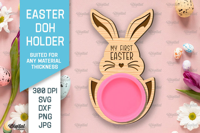 Easter Doh Holder SVG. Easter Play Doh Holder Laser Cut SVG Evgenyia Guschina 