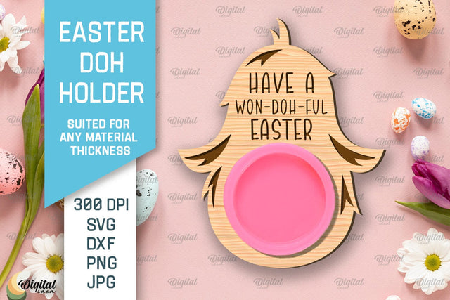 Easter Doh Holder SVG. Easter Play Doh Holder Laser Cut SVG Evgenyia Guschina 