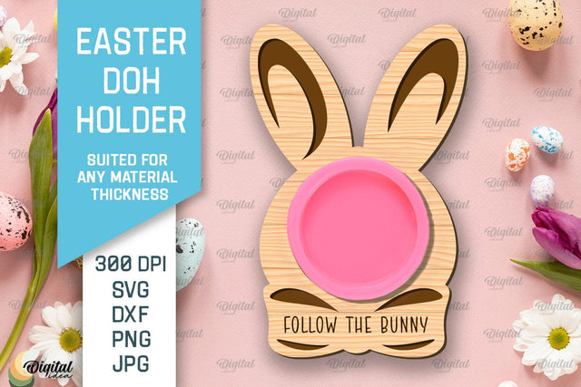 Easter Doh Holder SVG. Easter Play Doh Holder Laser Cut SVG Evgenyia Guschina 