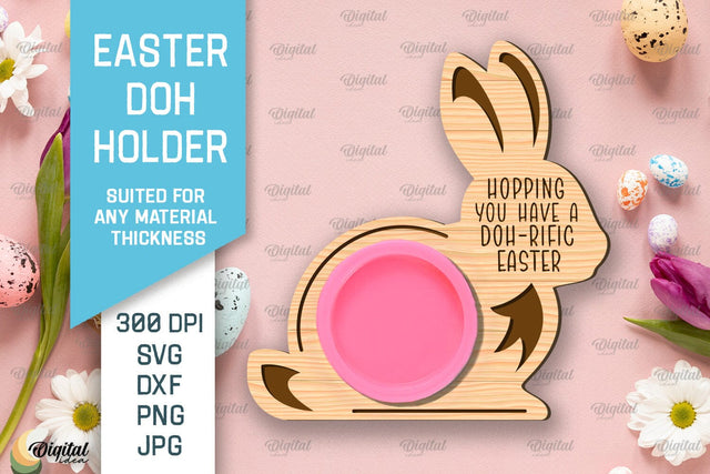 Easter Doh Holder SVG. Easter Play Doh Holder Laser Cut SVG Evgenyia Guschina 