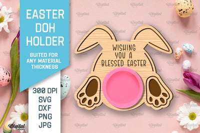 Easter Doh Holder SVG. Easter Play Doh Holder Laser Cut SVG Evgenyia Guschina 