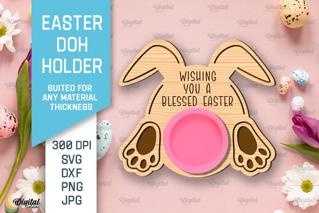 Easter Doh Holder SVG. Easter Play Doh Holder Laser Cut SVG Evgenyia Guschina 