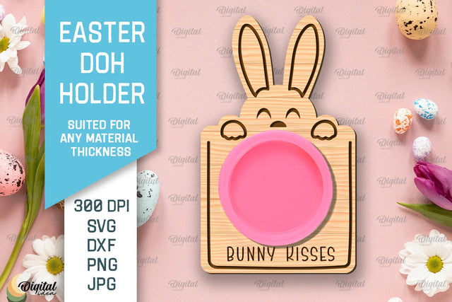 Easter Doh Holder SVG. Easter Play Doh Holder Laser Cut SVG Evgenyia Guschina 