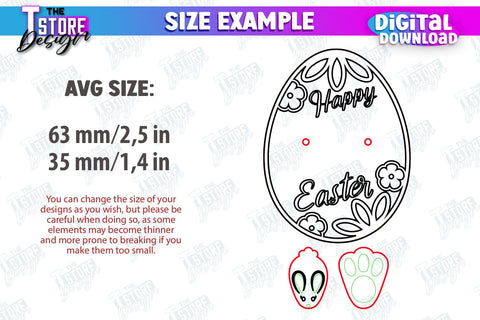 Easter Door Corner | Easter Design | Porch Decorating | Door Corner | Wall Décor | CNC File SVG The T Store Design 