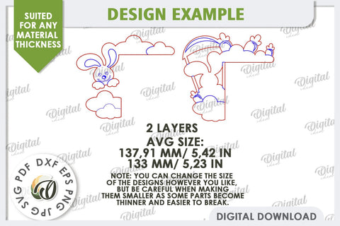 Easter Door Corner Laser Cut. Easter Home Decor SVG SVG Evgenyia Guschina 