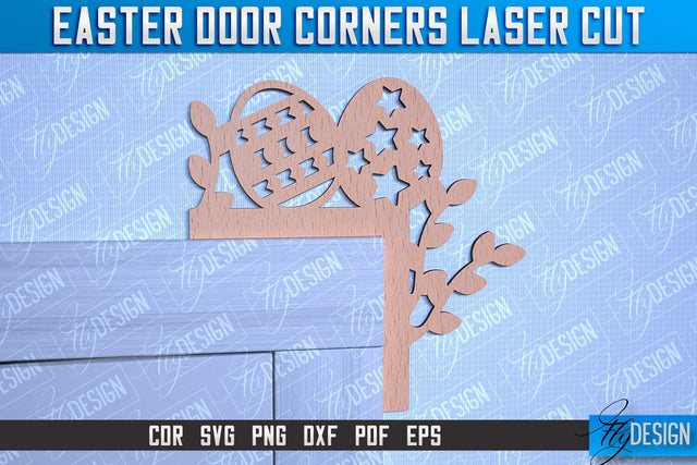 Easter Door Corners | Door Corners Design | CNC File SVG Fly Design 