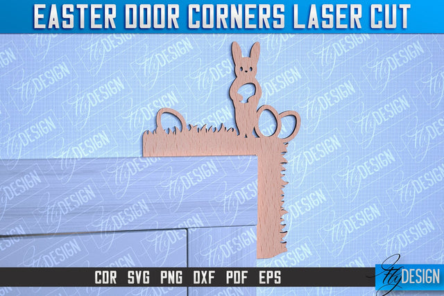 Easter Door Corners | Door Corners Design | CNC File SVG Fly Design 