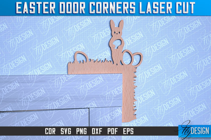 Easter Door Corners | Door Corners Design | CNC File SVG Fly Design 
