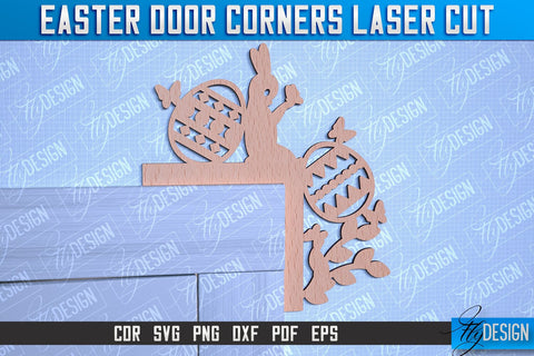 Easter Door Corners | Door Corners Design | CNC File SVG Fly Design 