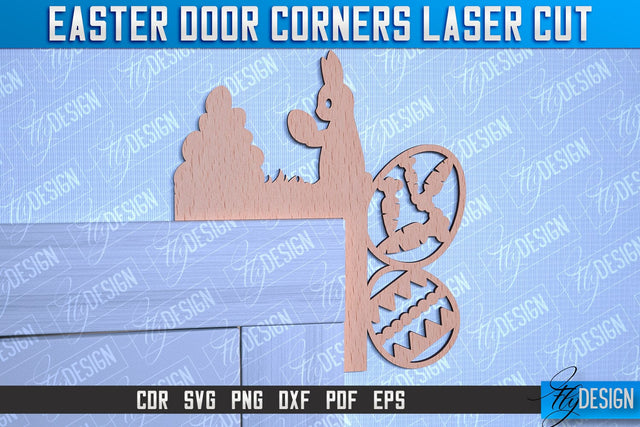 Easter Door Corners | Door Corners Design | CNC File SVG Fly Design 