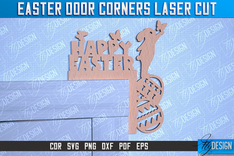 Easter Door Corners | Door Corners Design | CNC File SVG Fly Design 
