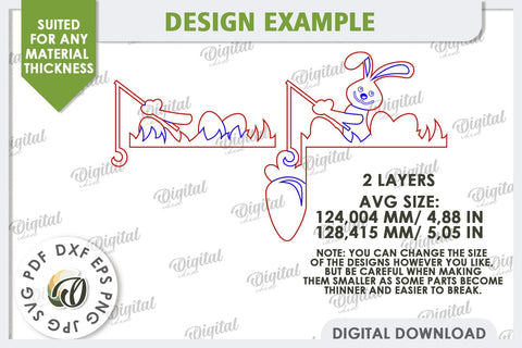 Easter Door Corners Laser Cut Bundle. Easter Decor SVG SVG Evgenyia Guschina 