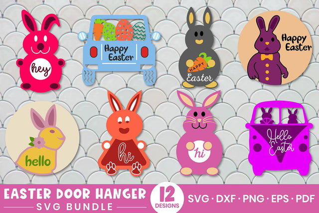 Easter Door Hanger SVG Bundle SVG CraftLabSVG 