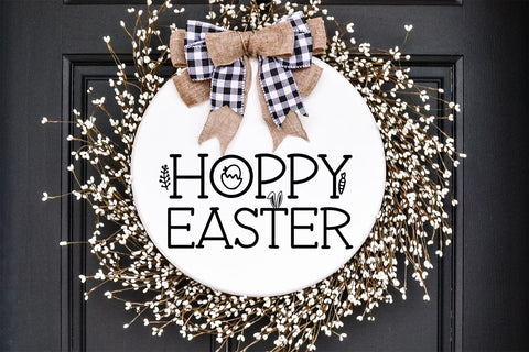 Easter Door Sign SVG Bundle I Easter Sign SVG Bundle SVG Happy Printables Club 