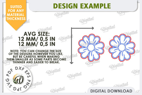 Easter Earrings Laser Cut. Spring Earrings SVG SVG Evgenyia Guschina 