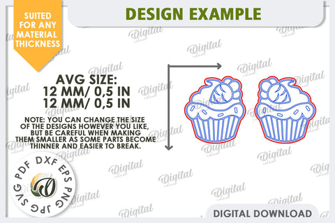 Easter Earrings Laser Cut. Spring Earrings SVG SVG Evgenyia Guschina 