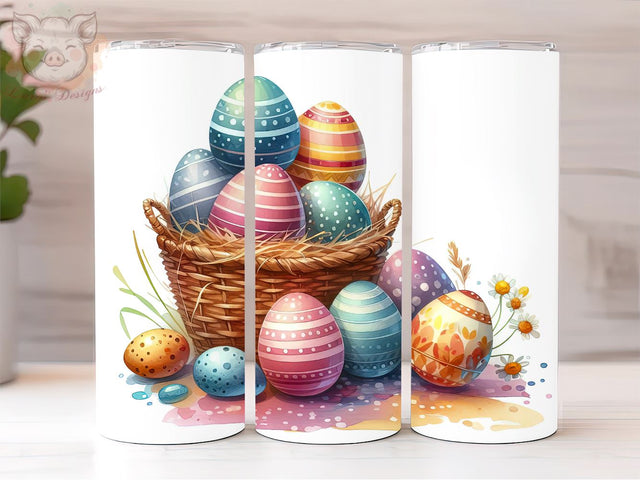 Easter Egg 20oz Tumbler Png, Sublimation Design, Happy Easter Tumbler Png, Digital Download PNG Sublimation Lara' s Designs 