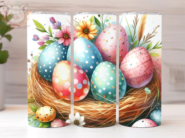 Easter Egg 20oz Tumbler Png, Sublimation Design, Happy Easter Tumbler Png, Digital Download PNG Sublimation Lara' s Designs 
