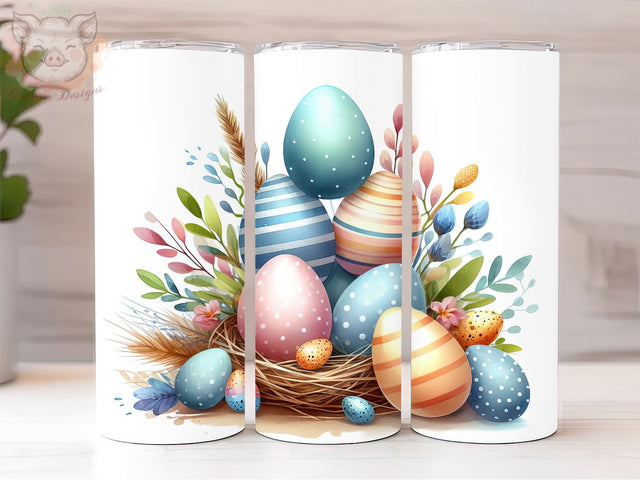 Easter Egg 20oz Tumbler Png, Sublimation Design, Happy Easter Tumbler Png, Digital Download PNG Sublimation Lara' s Designs 