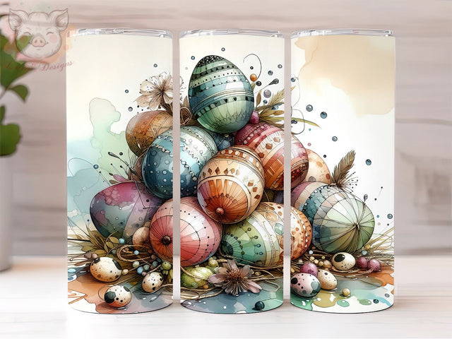 Easter Egg 20oz Tumbler Png, Sublimation Design, Happy Easter Tumbler Png, Digital Download PNG Sublimation Lara' s Designs 