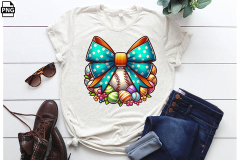 Easter Egg Baseball Coquette PNG Printable File Sublimation Creativedesigntee 