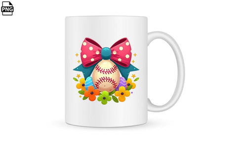 Easter Egg Baseball Coquette PNG Printable File Sublimation Creativedesigntee 