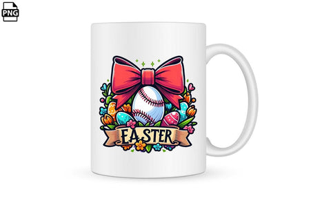 Easter Egg Baseball Coquette PNG Printable File Sublimation Creativedesigntee 