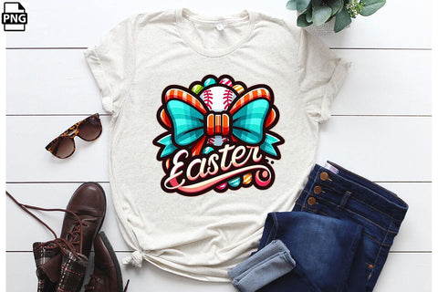 Easter Egg Baseball Coquette PNG Printable File Sublimation Creativedesigntee 