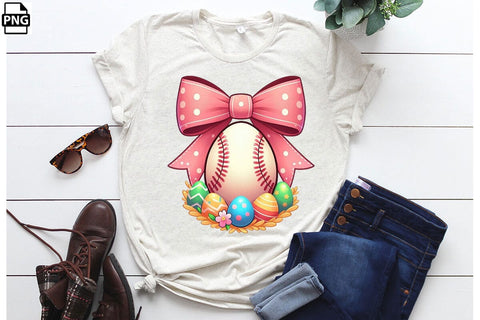 Easter Egg Baseball Coquette PNG Printable File Sublimation Creativedesigntee 