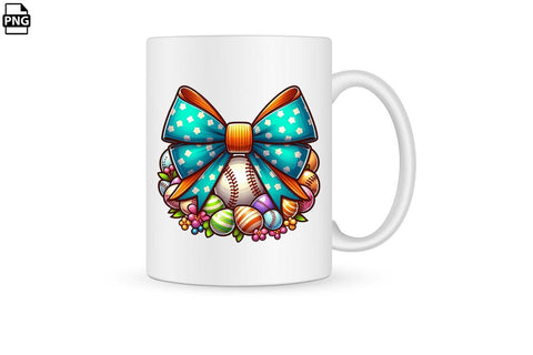 Easter Egg Baseball Coquette PNG Printable File Sublimation Creativedesigntee 