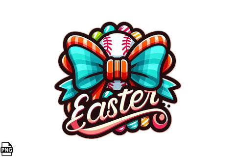 Easter Egg Baseball Coquette PNG Printable File Sublimation Creativedesigntee 