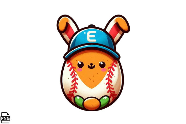 Easter Egg Baseball PNG Printable File Sublimation Creativedesigntee 