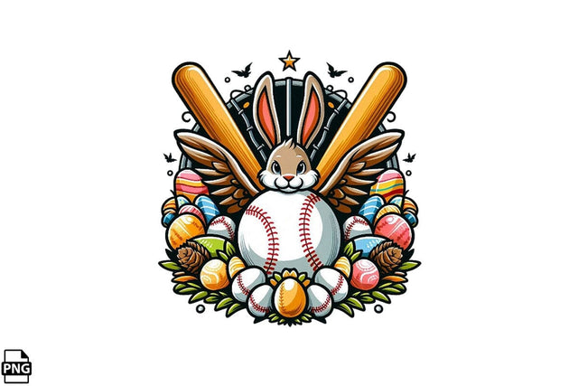 Easter Egg Baseball PNG Printable File Sublimation Creativedesigntee 