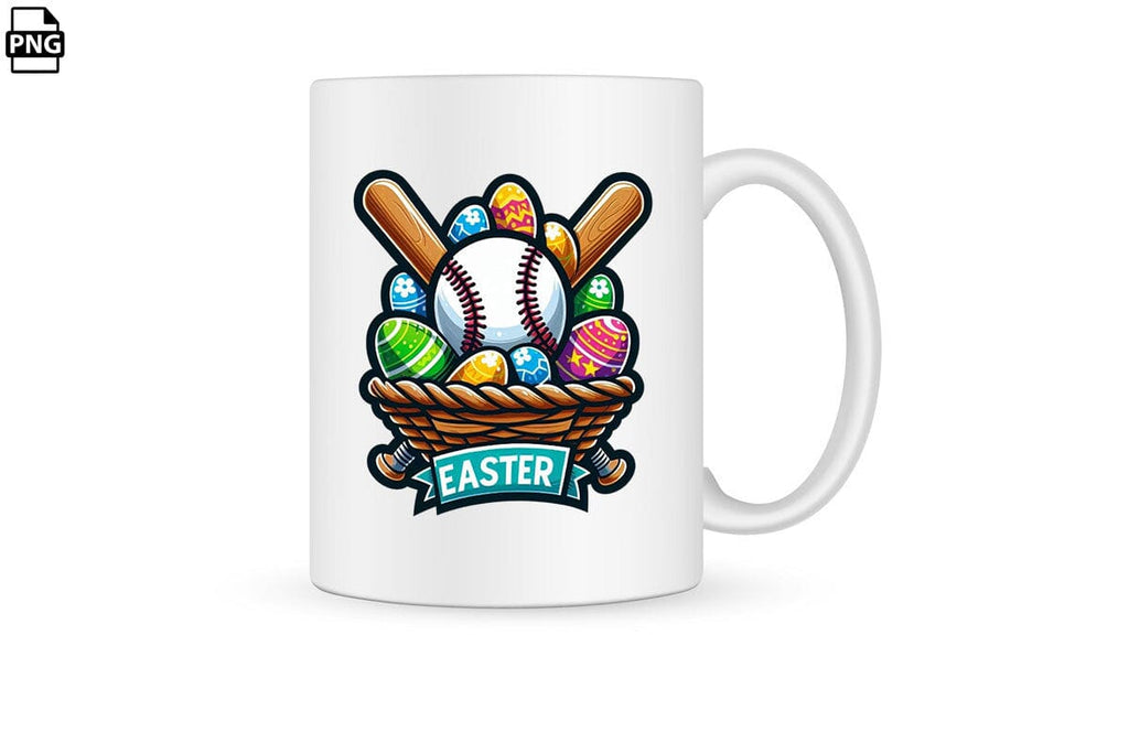 Easter Egg Baseball PNG Printable File - So Fontsy