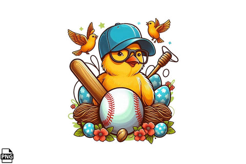 Easter Egg Baseball PNG Printable File Sublimation Creativedesigntee 