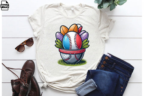 Easter Egg Baseball PNG Printable File Sublimation Creativedesigntee 