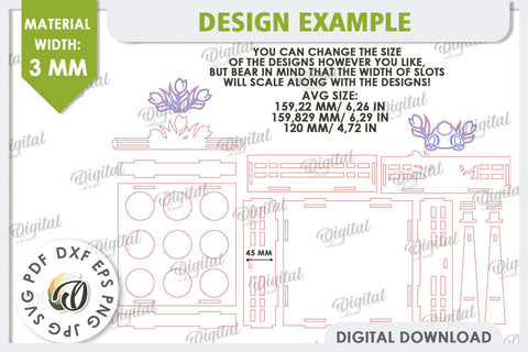 Easter Egg Basket Laser Cut. Egg Holder. 3D Easter Box SVG SVG Evgenyia Guschina 