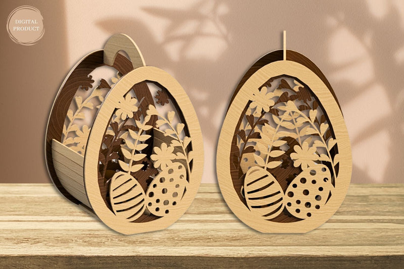 Easter Egg Basket Laser Cut SVG SvgOcean 