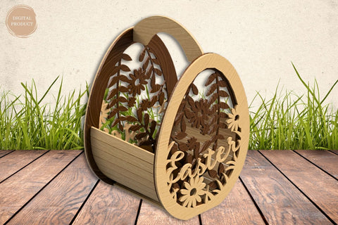 Easter Egg Basket Laser Cut SVG SvgOcean 
