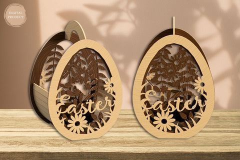Easter Egg Basket Laser Cut SVG SvgOcean 