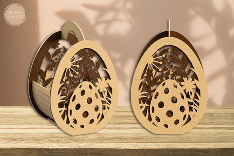 Easter Egg Basket Laser Cut SVG SvgOcean 